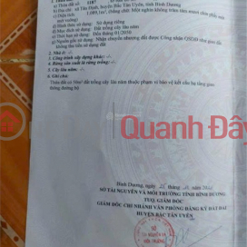 Beautiful Land - Profitable Investment - Land for Sale in Tan Dinh Commune, Bac Tan Uyen, Binh Duong _0