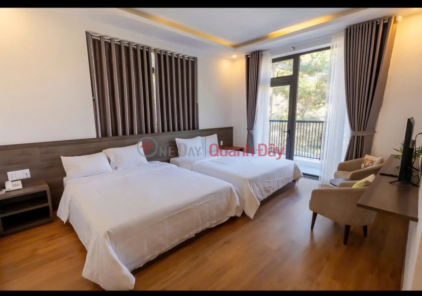 đ 135 triệu/ tháng, Cho thuê khách sạn 3 sao 36 phòng view rừng thông giá 135 triệu gần Hồ Tuyền Lâm tại Đà Lạt Lâm Đồng