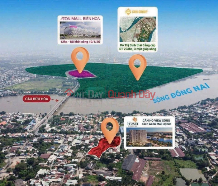 FRESIA RIVERSIDE – RIVER VIEW APARTMENT, OPPOSITE AEON MALL BIEN HOA, Vietnam, Sales đ 1.75 Billion