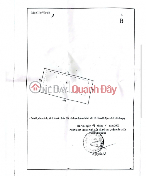 URGENTLY SELLING LAND IN CAU GIAY-TRAN CUNG, 65M2, FRONTAGE 6M, STREET FRONTAGE PLANNING, PRICE ONLY 11 BILLION Sales Listings