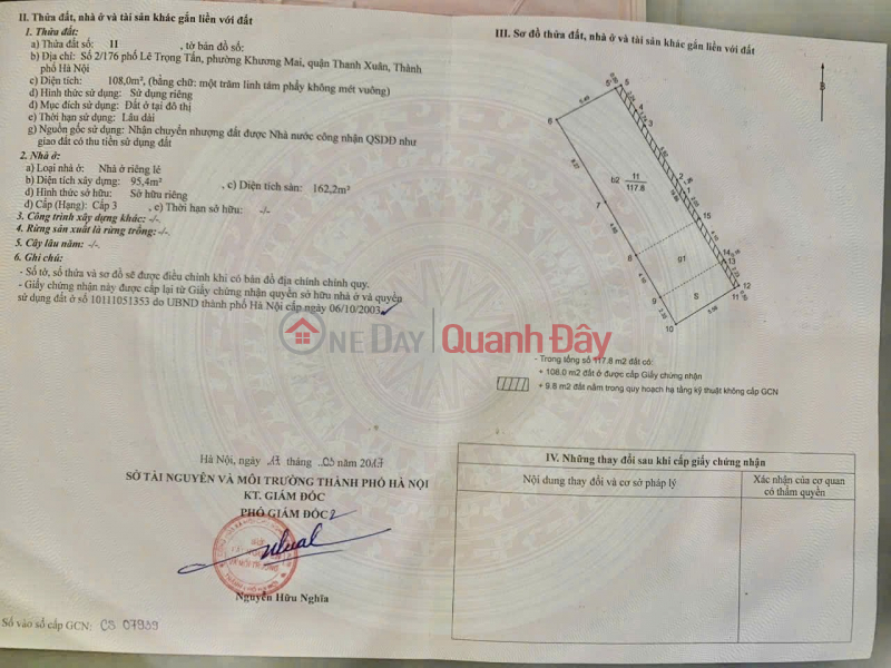 đ 41 Billion OWNER Selling house number 2, lane 176 Le Trong Tan, Thanh Xuan, rare land lot, NO BROKERS