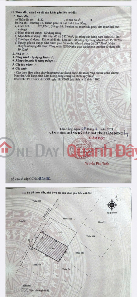 Property Search Vietnam | OneDay | Nhà ở Niêm yết bán | HOT HOT – CHÍNH CHỦ CẦN BÁN 3 CĂN NHÀ TẠI P. 12, TP. ĐÀ LẠT, T. Lâm Đồng.