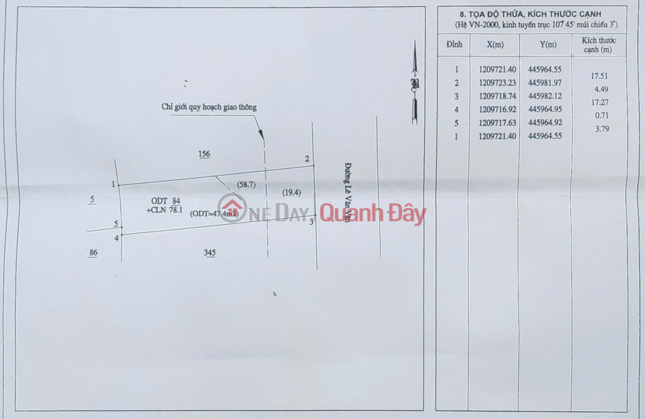 Property Search Vietnam | OneDay | Nhà ở Niêm yết bán | ĐẤT ĐẸP–GIÁ ĐẦU TƯ -CẦN BÁN LÔ ĐẤT MẶT TIỀN Đường Lê Văn Vận, P. Xuân Thanh, TP.Long Khánh,Đồng Nai