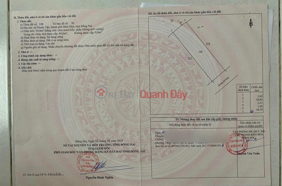 ĐẤT ĐẸP – GIÁ TỐT- CHÍNH CHỦ CẦN BÁN ĐẤT Tại Phường Phước Tân, TP Biên Hoà, tỉnh Đồng Nai Việt Nam Bán đ 1,7 tỷ