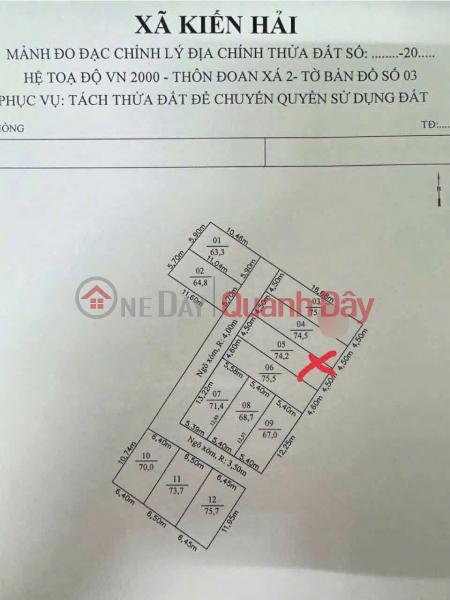 Rare price 1.0x billion – Lot 74.2m² Doan Xa, 4m wide asphalt alley, extremely good liquidity – ZALO 0567 222 555 Vietnam | Sales đ 1.02 Billion