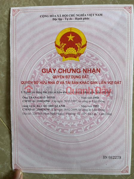Chính chủ bán nhà 1 trệt 1 lầu đường Nguyễn Lương Bằng, P2, Đà Lạt., Việt Nam, Bán | đ 20 tỷ