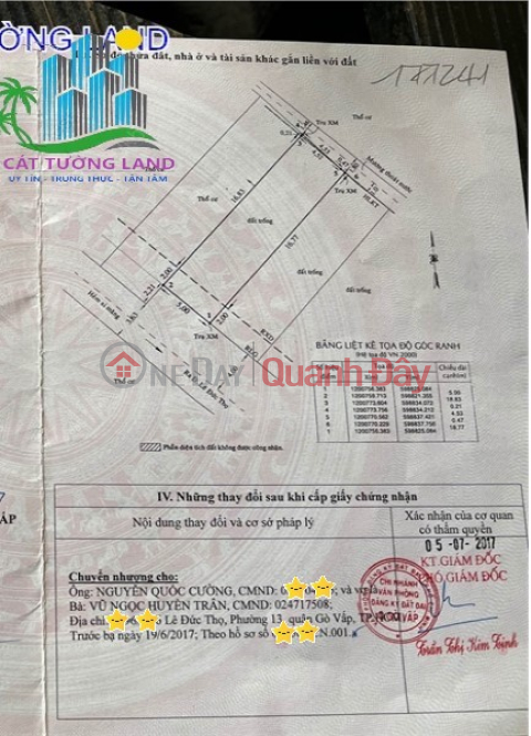 House for sale 5x22m, alley 8m Le Duc Tho, connecting to Tham Luong Canal. Price only 8.15 billion _0
