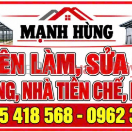 Mạnh Hùng - Chuyên nhận làm và sửa chữa nhà lồng, nhà tiền chế, mái tôn tại Lâm Đồng - Chắc chắn _0
