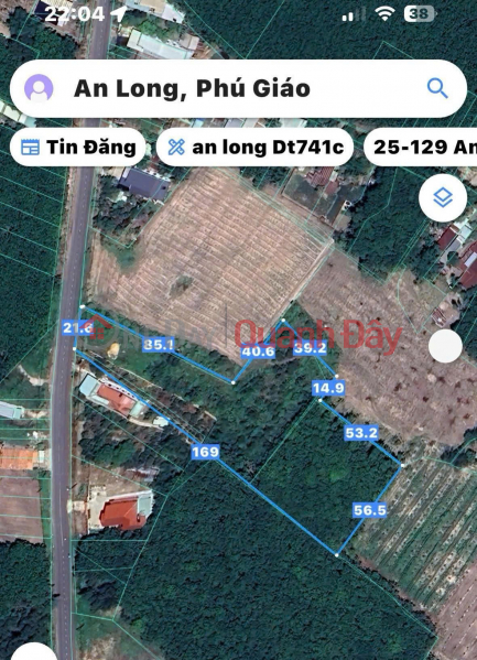 Property Search Vietnam | OneDay | Residential | Sales Listings, Beautiful Land Plot - Street Frontage - For Sale In An Long Commune, Phu Giao, Binh Duong
