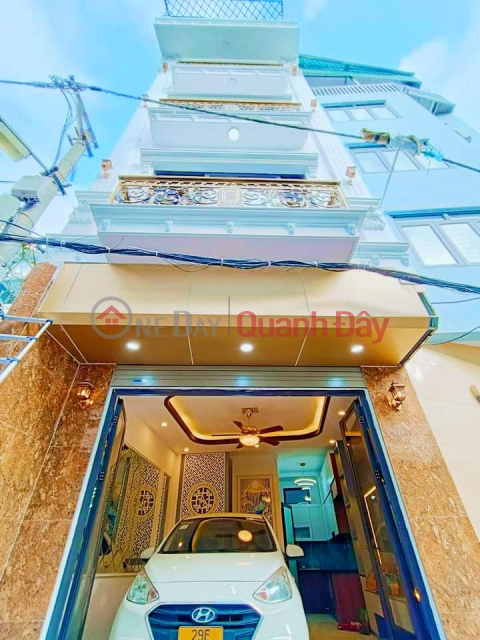 BEAUTIFUL 5-FLOOR CAR-ENTRY PARKING HOUSE PRICE OVER 4 BILLION Area: 38M2 MT: 4M HOANG MAI DISTRICT. _0
