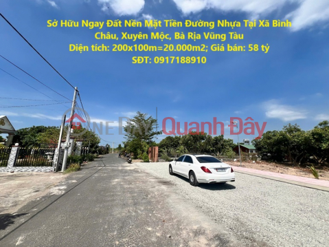 Own Land With Asphalt Road Frontage In Binh Chau Commune, Xuyen Moc, Ba Ria Vung Tau _0