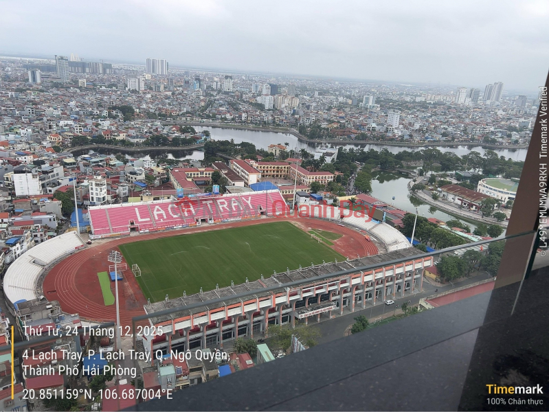 đ 8 tỷ Thanh lý căn hộ SHP Plaza Lạch Tray, Hải Phòng, 200m2, tầng 26, view SVĐ Lạch Tray