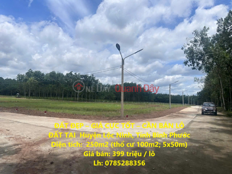 BEAUTIFUL LAND – VERY GOOD PRICE – LAND FOR SALE IN Loc Ninh District, Binh Phuoc Province Sales Listings