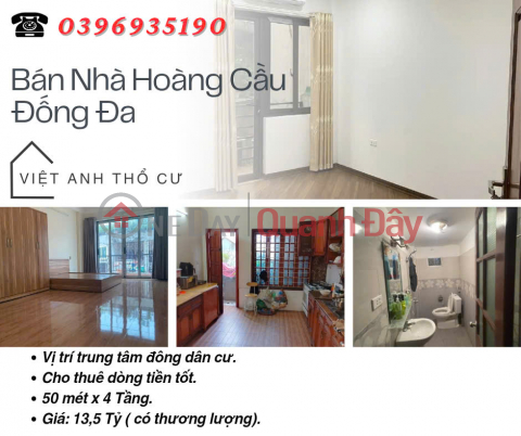 House for sale in Hoang Cau, Super Cash Flow, Near Street Front, 50mx4T, Price: 13.5 Billion, Contact: 0396935190. _0