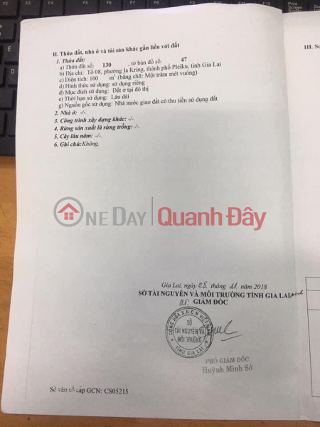 Property Search Vietnam | OneDay | Residential, Sales Listings, Owner Needs to Sell Urgently 02 Land Lots Fronting Alley 103 Nguyen Duong Right in the Center of Pleiku City, Gia Lai