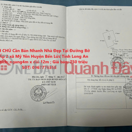 CHÍNH CHỦ Cần Bán Nhanh Nhà Đẹp Tại Đường Bờ Kinh Ấp 2 xã Mỹ Yên Huyện Bến Lức Tỉnh Long An _0