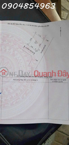 đ 4 Billion, Owner needs to sell 163 m2 of land at K6 hill, Thuy Xuan Tien commune, Chuong My, Hanoi