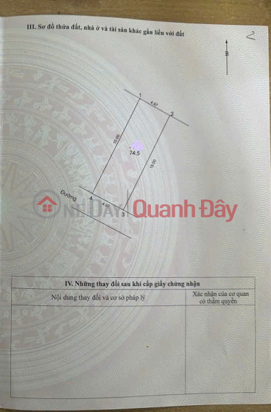 Property Search Vietnam | OneDay | Nhà ở | Niêm yết bán Bán đất dịch vụ tổ 5, Quang Minh, Mê Linh. Gần khu công nghiệp. Khu vực kinh doanh sầm uất