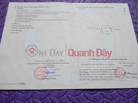 Đất gần Vinhomes Dương Kinh Ngõ 92 Hải Phong Quỹ đất nhỏ khan hiếm Giá chỉ 9xx triệu ZALO 0567 222 555 _0