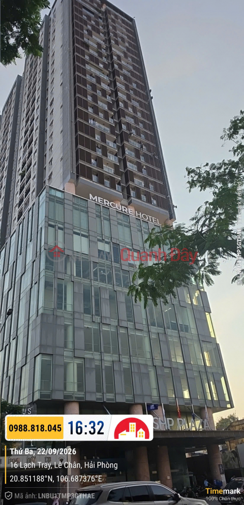 Apartment for sale at SHP Plaza, Lach Tray, Hai Phong, 200m2, 26th floor, view of Lach Tray Stadium. _0