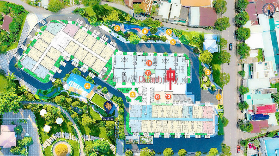 Apartment for sale at developer's initial price, river view, 2 bedrooms - 2 bathrooms, 51.5m2, fully furnished, only 2.1 billion VND. Sales Listings