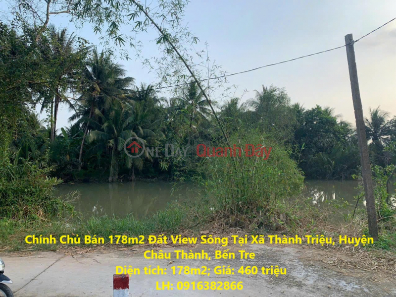 Owner Sells 178m2 River View Land In Thanh Trieu Commune, Chau Thanh District, Ben Tre Sales Listings