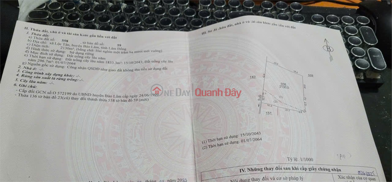 GOOD PRICE - OWNER Needs to Quickly Sell a Garden Plot Full of Coffee in Bao Lam District, Lam Dong Province Sales Listings