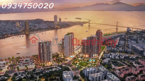 Apartment for sale at Symphony 5, 24th floor, directly facing the Han River, with panoramic views of Da Nang Bay. _0