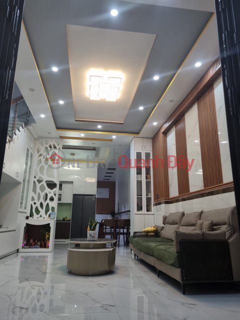 FOR SALE HOUSE FOR SALE 7M5 3 storeys NEW BUILDING VERY BEAUTIFUL DESIGN. NEARBY BY CAM LE RIVER. HOA CHAU-HOA VANG- _0