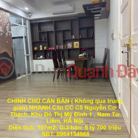 CHÍNH CHỦ CẦN BÁN NHANH Căn CC C5 Nguyễn Cơ Thạch, Khu Đô Thị Mỹ Đình 1 , Nam Từ Liêm, HÀ Nội _0