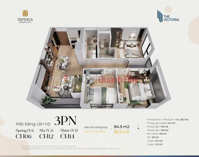 Property Search Vietnam | OneDay | Nhà ở Niêm yết bán | Nhà 3 Phòng ngủ view nội khu