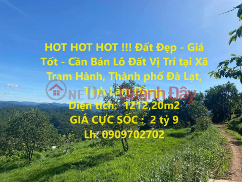 HOT HOT HOT!!! Beautiful Land - Good Price - Land Lot For Sale Location at Tram Hanh Commune, Da Lat City, Lam Dong Province. _0