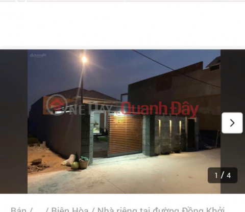 Chính Chủ Cần Bán Nhà Riêng tại Đường Đồng Khởi, Phường Trảng Dài, Biên Hòa, Đồng Nai _0