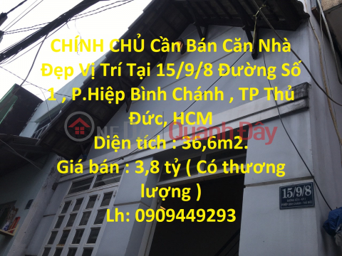 CHÍNH CHỦ Cần Bán Căn Nhà Đẹp Vị Trí Tại Thành Phố Thủ Đức _0