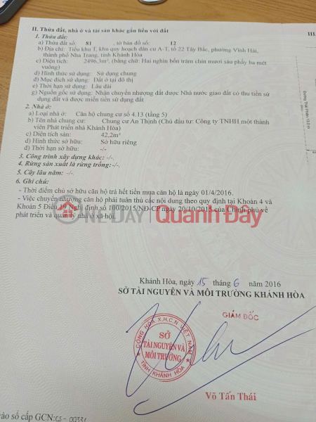 Property Search Vietnam | OneDay | Nhà ở | Niêm yết bán, VỊ TRÍ ĐẸP - GIÁ TỐT - CHÍNH CHỦ Cần Bán Căn Chung Cư Tại Phường Vĩnh Hải, TP Nha Trang, Khánh Hòa