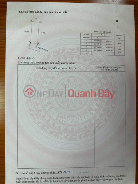 Lô giá hiếm 1,0xx tỷ – duy nhất tại Hòa Nghĩa, ngõ 3.8m ô tô ZALO 0567 222 555 Niêm yết bán