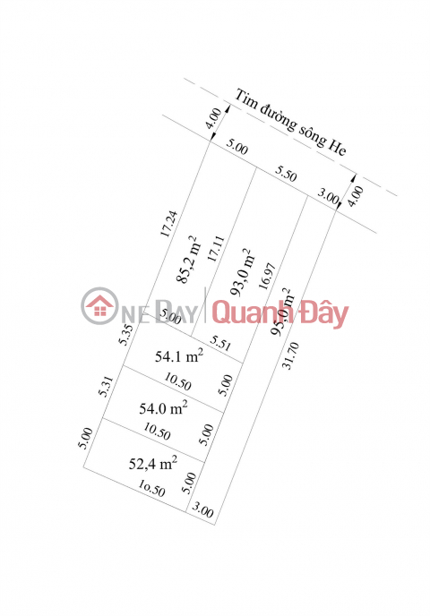 1.2x tỷ – 52.4m2 Đầu đường Sông He Hòa Nghĩa Zalo 0567222555 _0