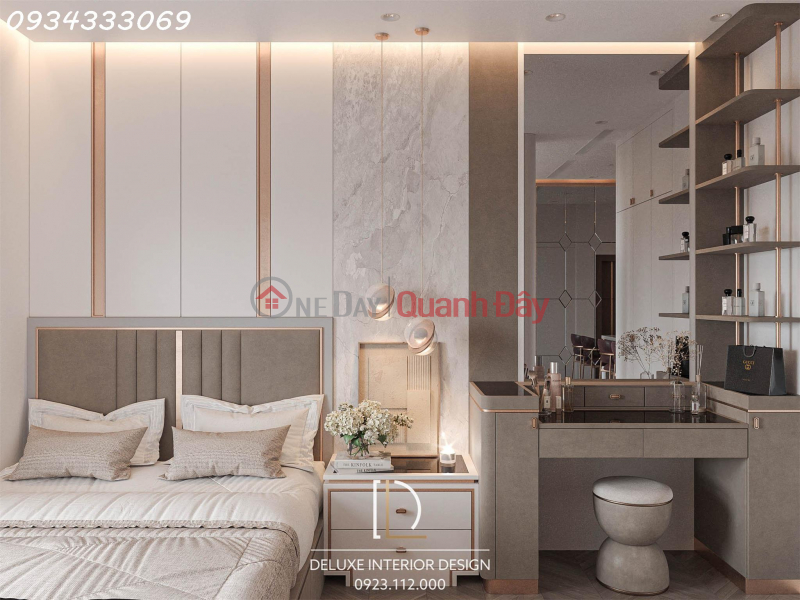 Apartment for rent with 2 bedrooms, 2 bathrooms, 10th floor, view of Phuong Luu lake, Doji building. Diamond Crown Hai project Rental Listings