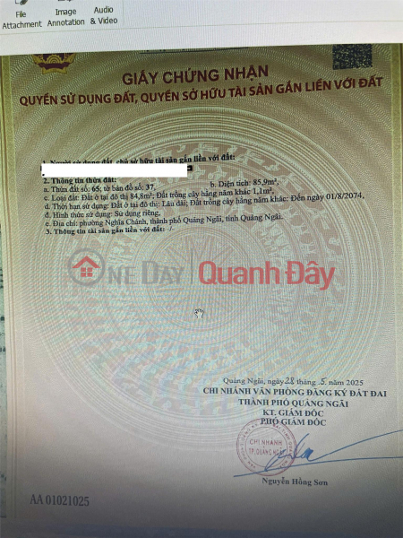 bán NHÀ CẤP 4 TRUNG TÂM QUẢNG NGÃI – GẦN QUẢNG TRƯỜNG – 1.95 TỶ Niêm yết bán