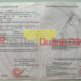 ĐẦU TƯ SINH LỜI –CẦN BÁN LÔ ĐẤT MẶT TIỀN TẠI Đ. Cách Mạng Tháng 8, Phường 15, Quận 10, TP. HCM _0