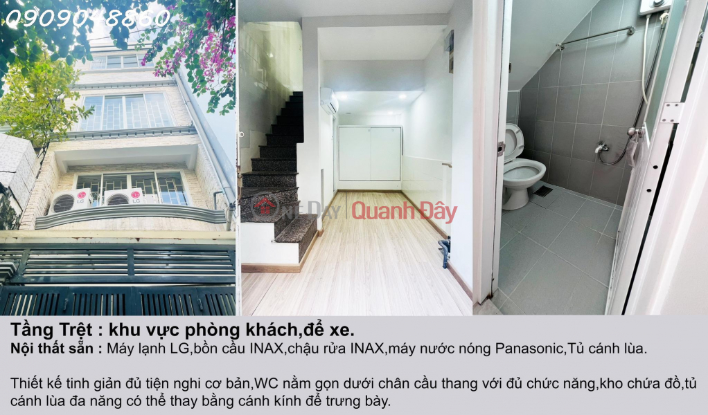 đ 3.15 Billion Beautiful Mini Townhouse with full functions, right in the alley 3m, 3 billion