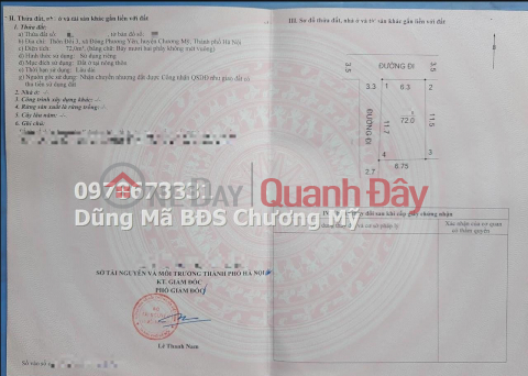 PRICE ONLY 1TY8 TO OWN A BEAUTIFUL LOT OF LAND IN DONG PHUONG YEN-CHUONG MY _0