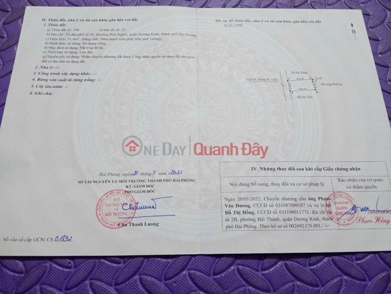 Land near Vinhomes Duong Kinh - Lane 92 Hai Phong Price only 9xx million ZALO 0567 222 555 Sales Listings