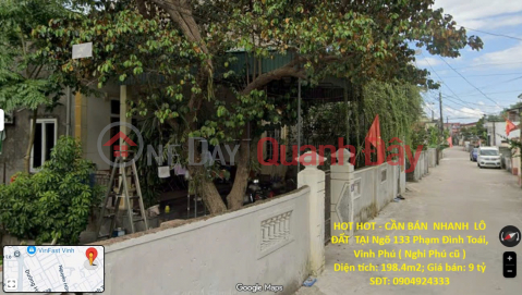 HOT HOT - QUICKLY SELLING LAND LOT AT Pham Dinh Toai, Nghi Phu Commune, Vinh City, Nghe An _0