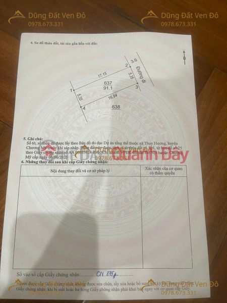 Property Search Vietnam | OneDay | Residential, Sales Listings OWNER SELLING LAND PLOT 91.5M² IN THUY HUONG – CHUONG MY WARD - HANOI
