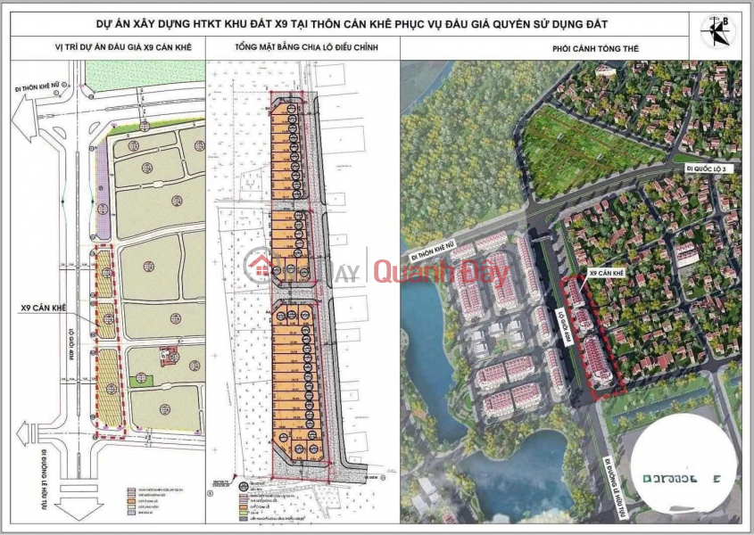 Bán đất đấu giá X9 Cán Khê- Nguyên Khê Đông Anh : mặt đường quy hoạch 40m Việt Nam Bán | đ 9,44 tỷ