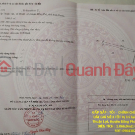 GẤP GẤP - TÔI - CHÍNH CHỦ CẦN BÁN GẤP LÔ ĐẤT GIÁ SIÊU TỐT Vị Trí Tại Huyện Đồng Phú, Tỉnh Bình Phước _0