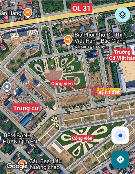 Bán lô đất có diện tích 90m2 ( full thổ cư ) Tại KĐT Việt Hàn - Dĩnh Trì – Bắc Giang. Niêm yết bán