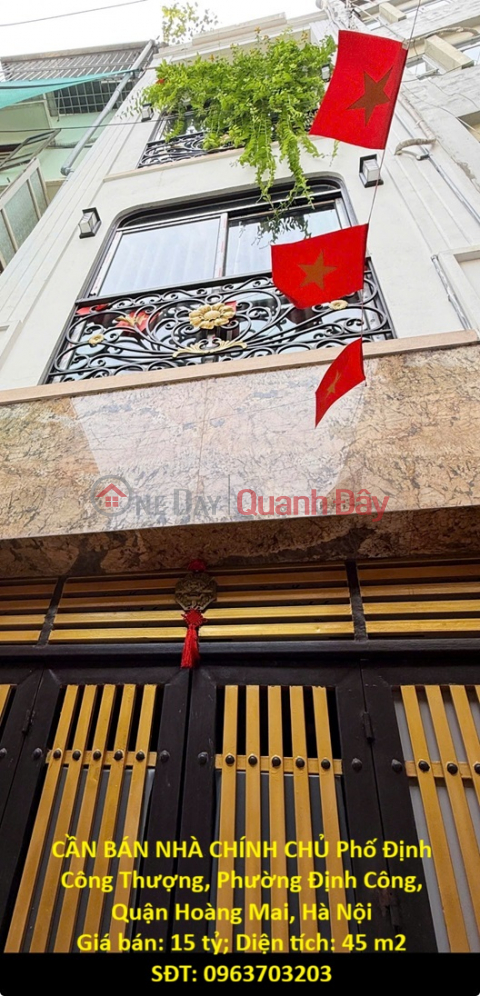 HOUSE FOR SALE BY OWNER: Dinh Cong Thuong Street, Dinh Cong Ward, Hoang Mai District, Hanoi _0