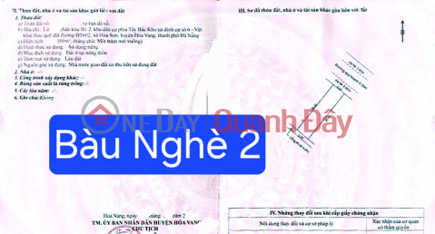 LAND FOR SALE ON BAU NGHE 2 STREET – HOA SON 6 RESETTLEMENT AREA, HOA KHANH DISTRICT, DA NANG _0
